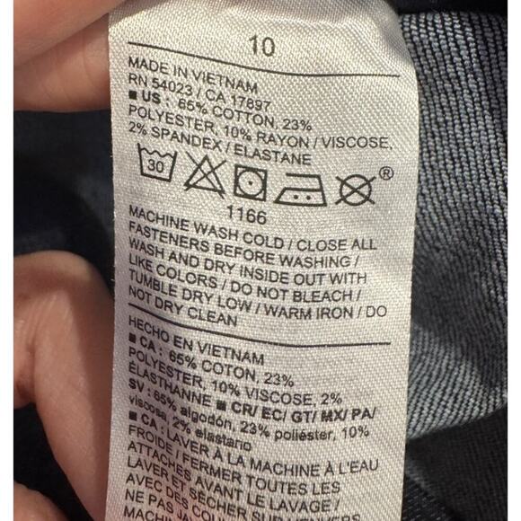 Old Navy High Rise Pixie Capri Women’s Size 10 Dark Wash Stretch Preppy Jean NEW - Picture 7 of 7